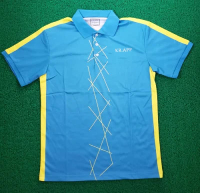 Polo de golf pour hommes 100 % polyester T-shirts Polo à manches courtes uniforme personnalisé avec logo personnalisé imprimé